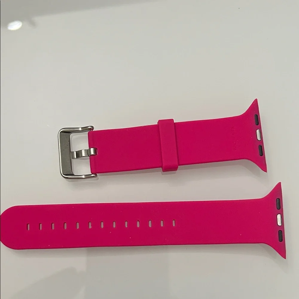 Pink Silicone Smartwatch Band size 42 mm